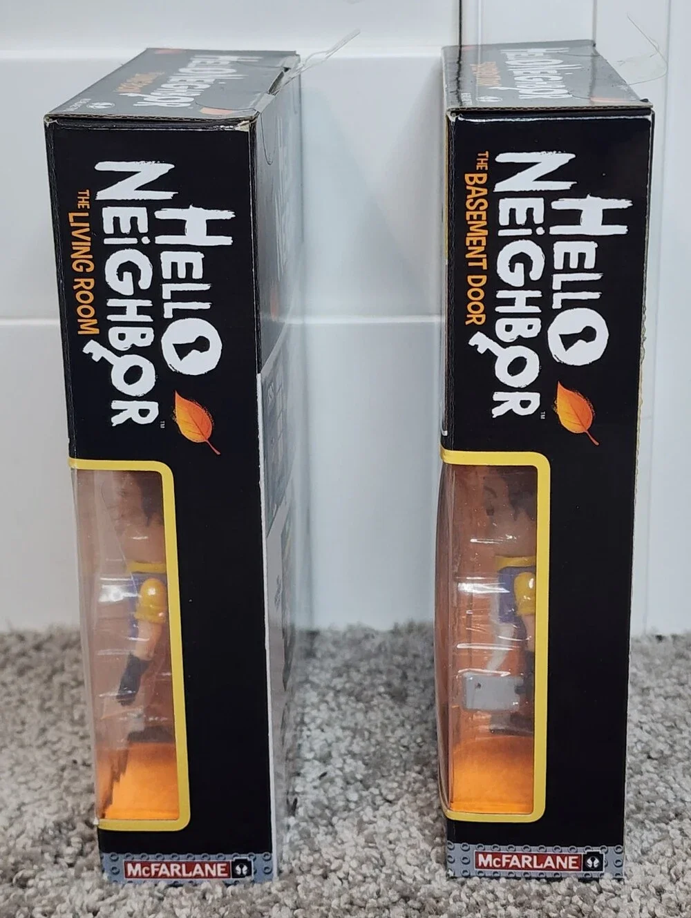 New factory sealed McFarlane Hello Neighbor sets. The Living Room Door (88 pcs)